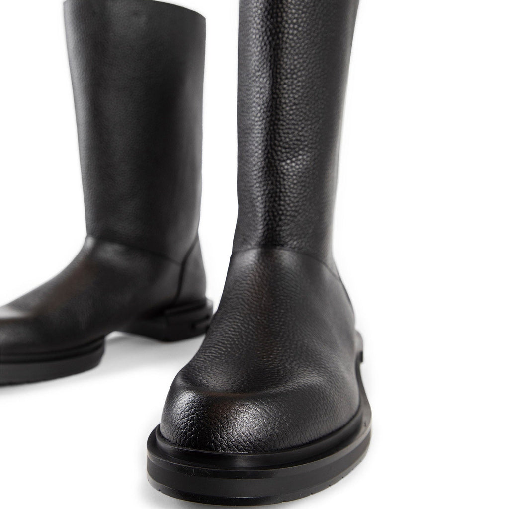 Bottes Fendi Leather Frame - Black - Homme
