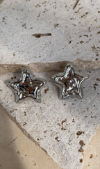Boucles D'Oreilles Textured Star
