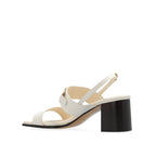 Sandales Salvatore Ferragamo Lou Leather - Cream - Femme