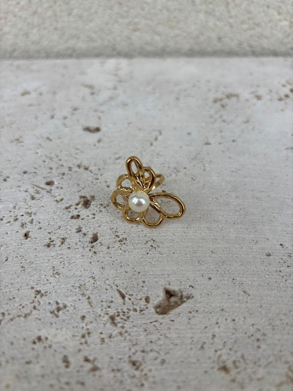 Bague Leave X Pearl