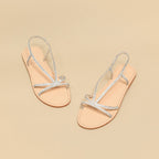 Jonak - Plagettes Wanda Cuir Strass - Argent