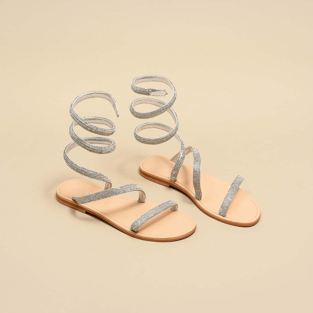 Jonak - Plagettes Winona Cuir Metallise - Argent