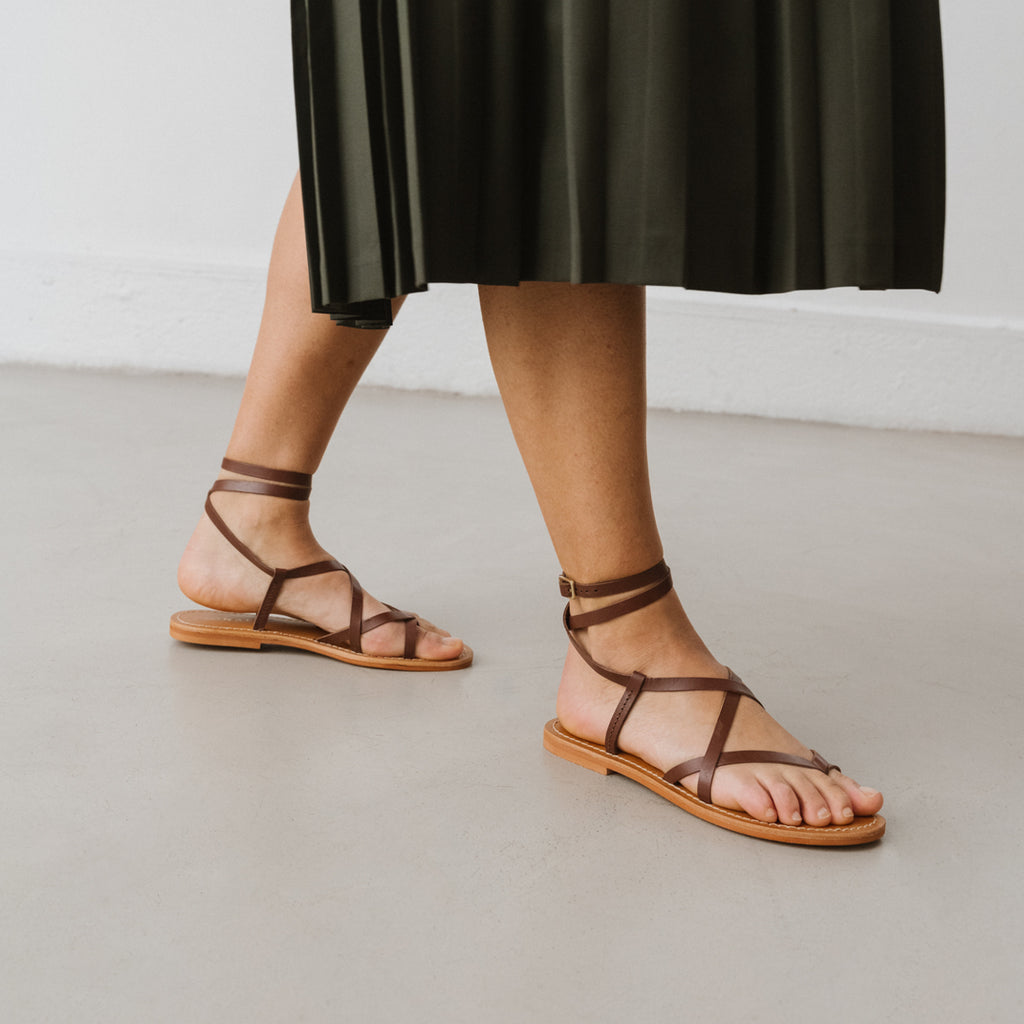 Jonak - Plagettes Woully Cuir  - Marron