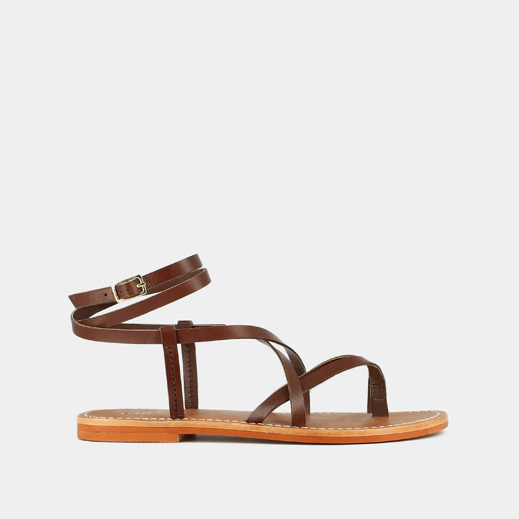Jonak - Plagettes Woully Cuir  - Marron