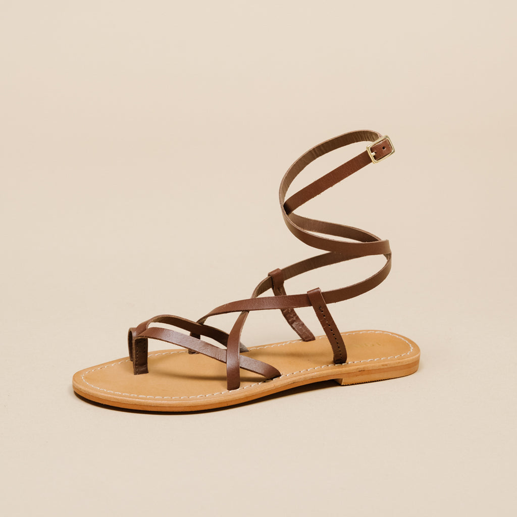 Jonak - Plagettes Woully Cuir  - Marron