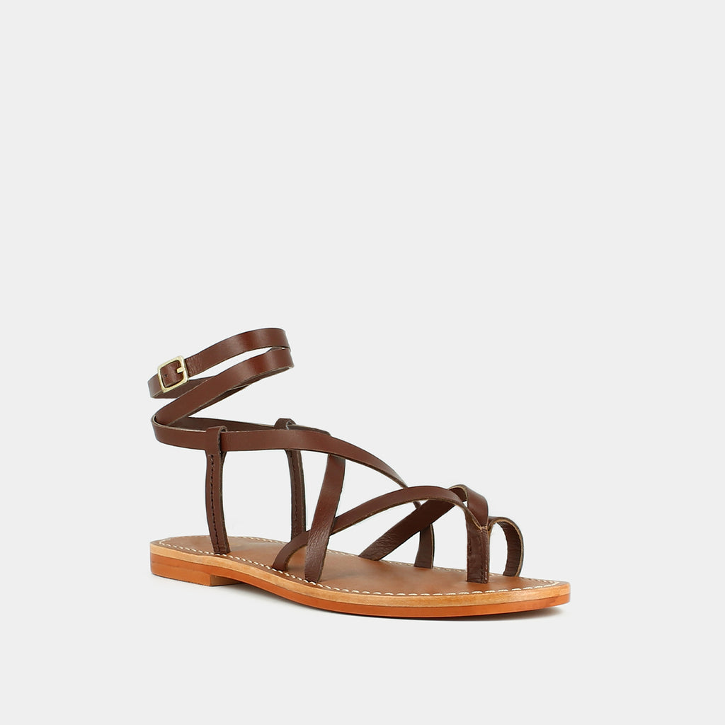 Jonak - Plagettes Woully Cuir  - Marron