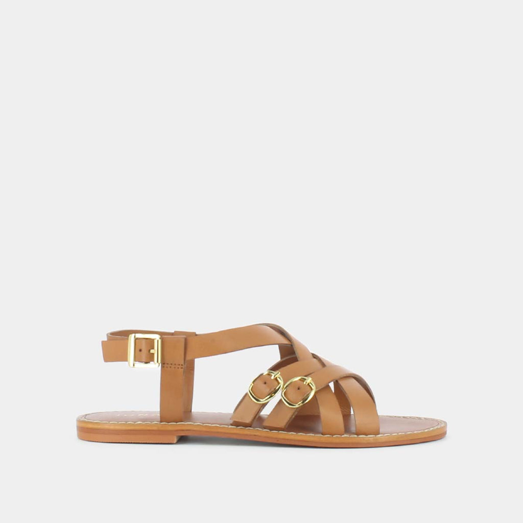 Jonak - Plagettes Woury Cuir  - Camel