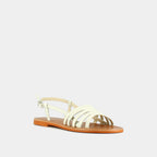 Jonak - Plagettes Wroom Cuir Vernis - Ecru