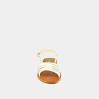 Jonak - Plagettes Wroom Cuir Vernis - Ecru