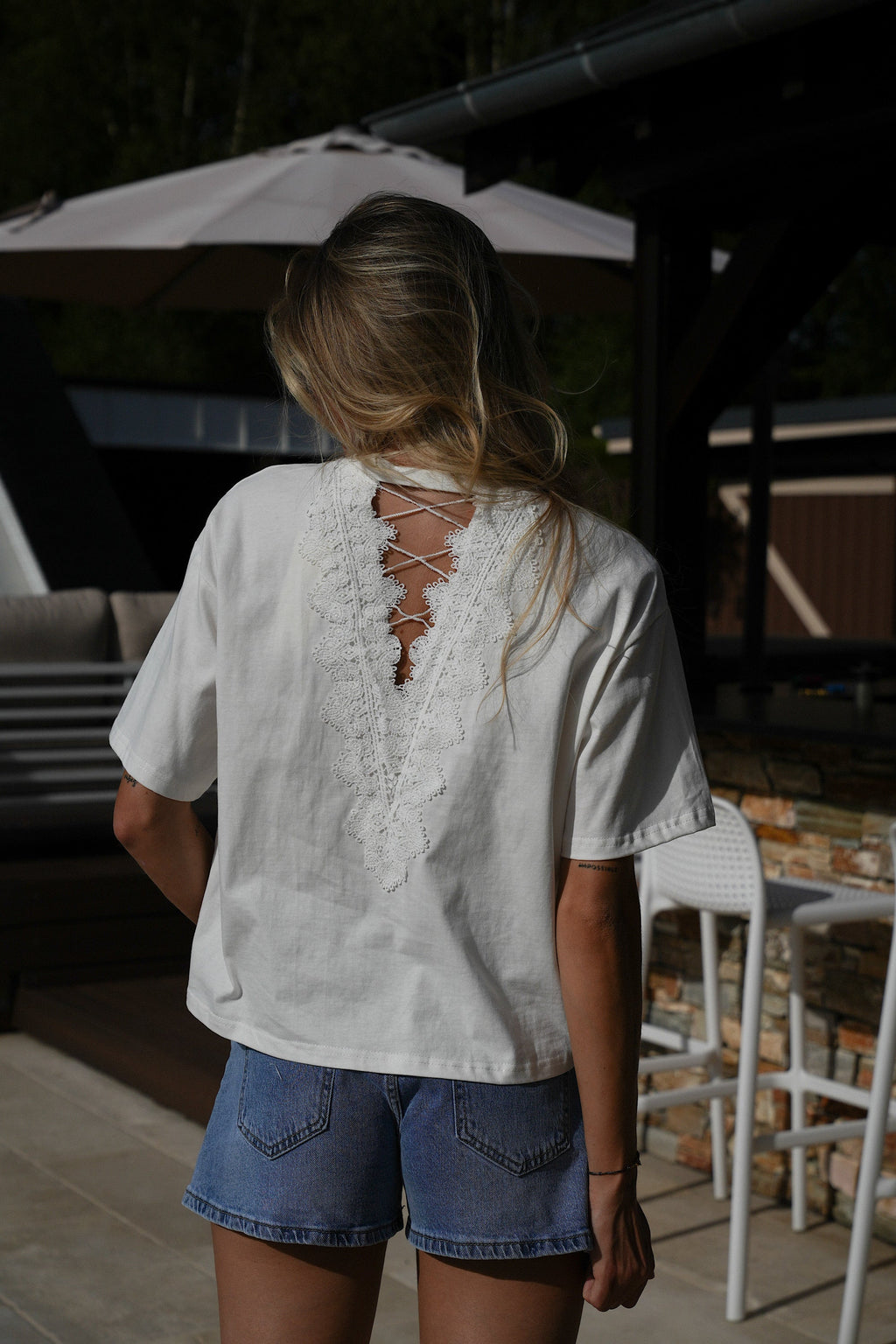 T-Shirt Brodé Lika - Blanc