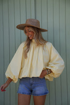 Blouse Dos Nu Lorena - Jaune