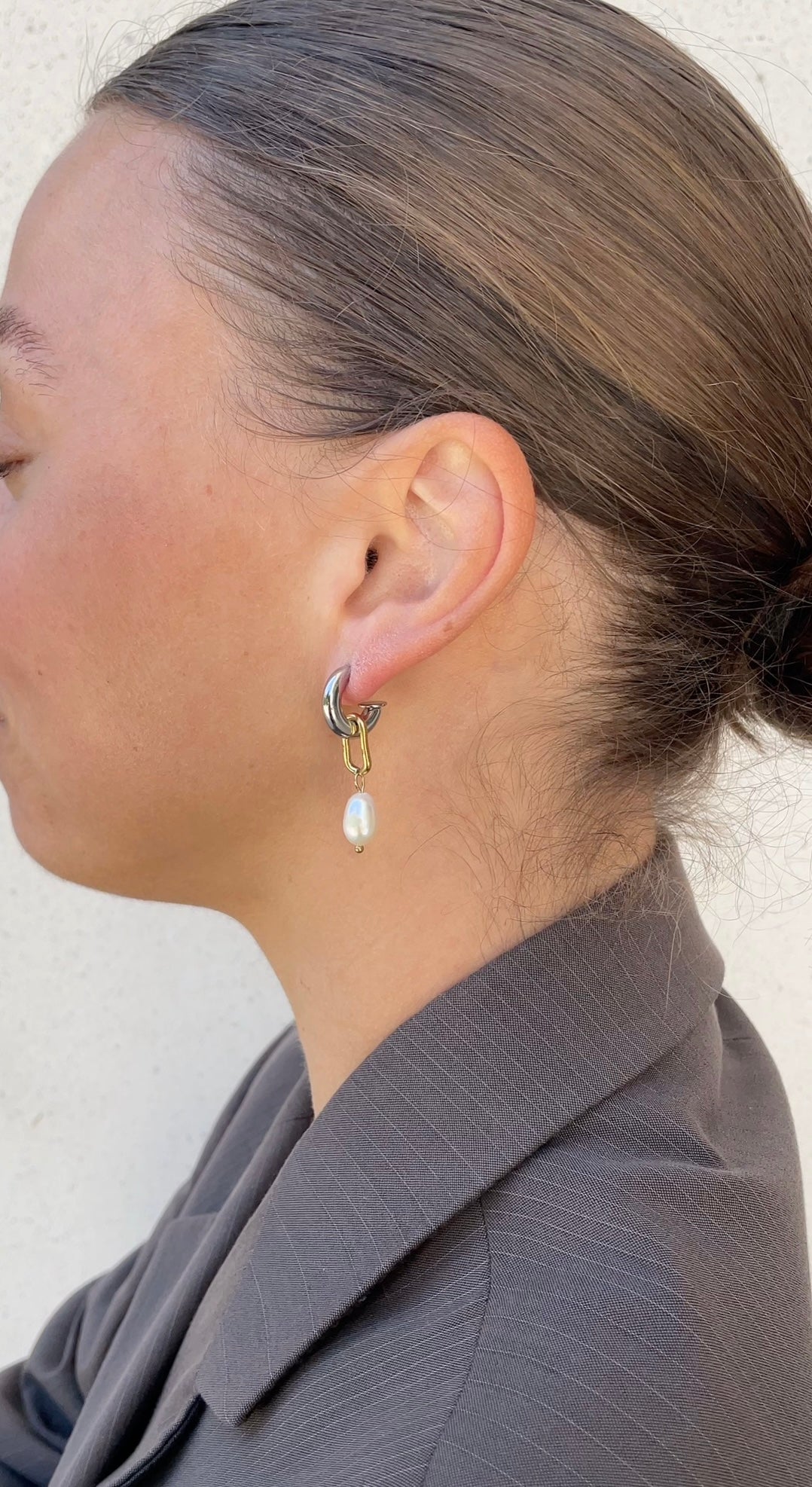 Boucles D'Oreilles Asymmetric Circle