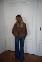 Veste Suédée Amelia - Chocolat