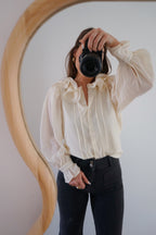 Blouse Brune Écru
