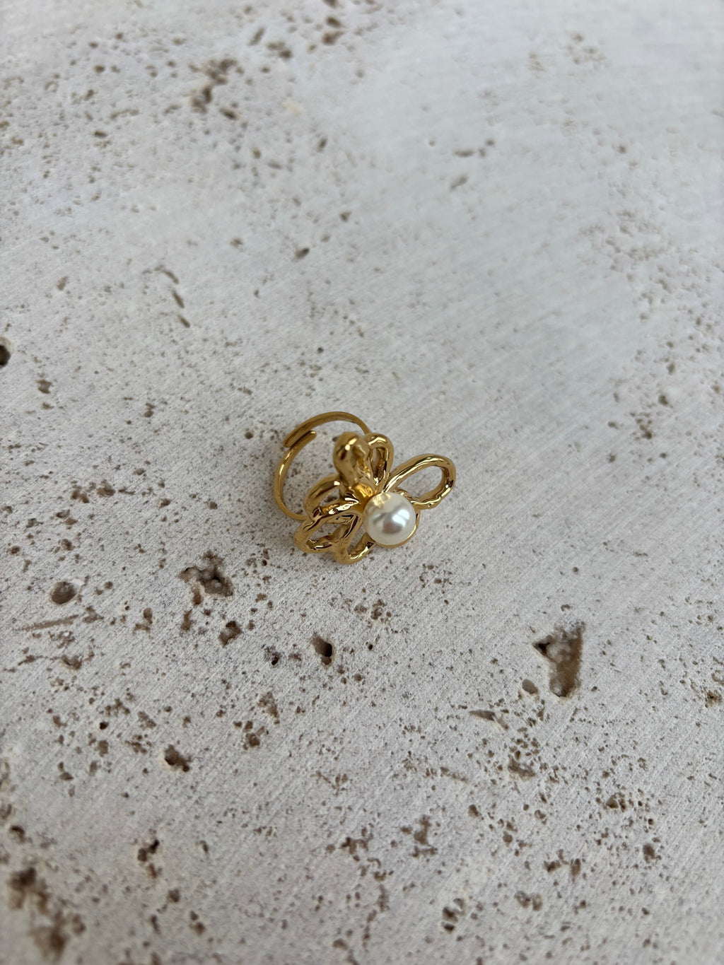 Bague Leave X Pearl