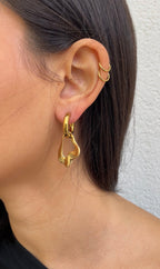 Boucles D'Oreilles Leave X Hoops