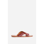 Vanessa Bruno - Sandales En Raphia & Cuir - Multico/Rose