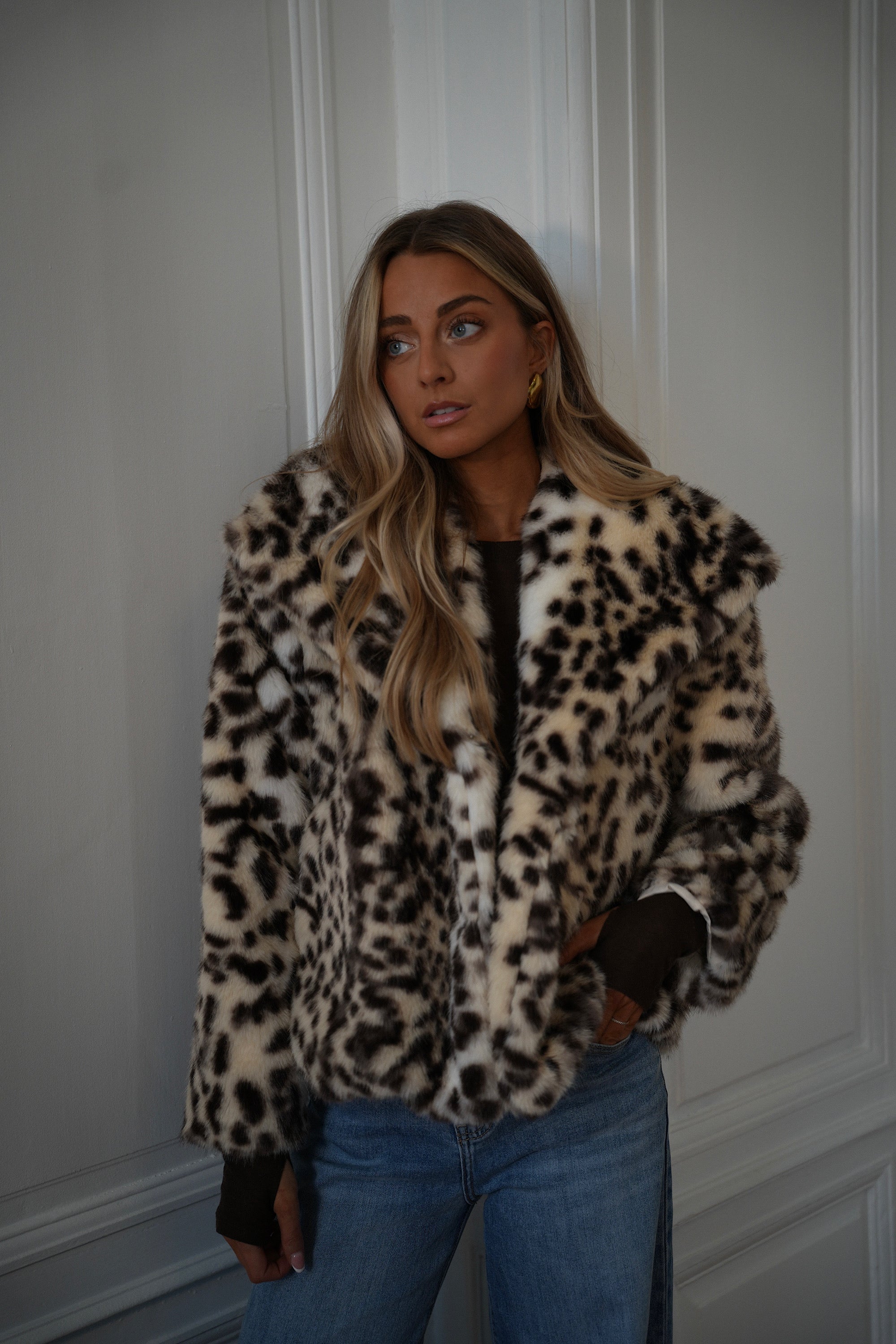 Manteau Fourrure Jina - Léopard