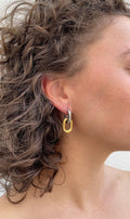 Boucles D'Oreilles Mini Oval X Hoops