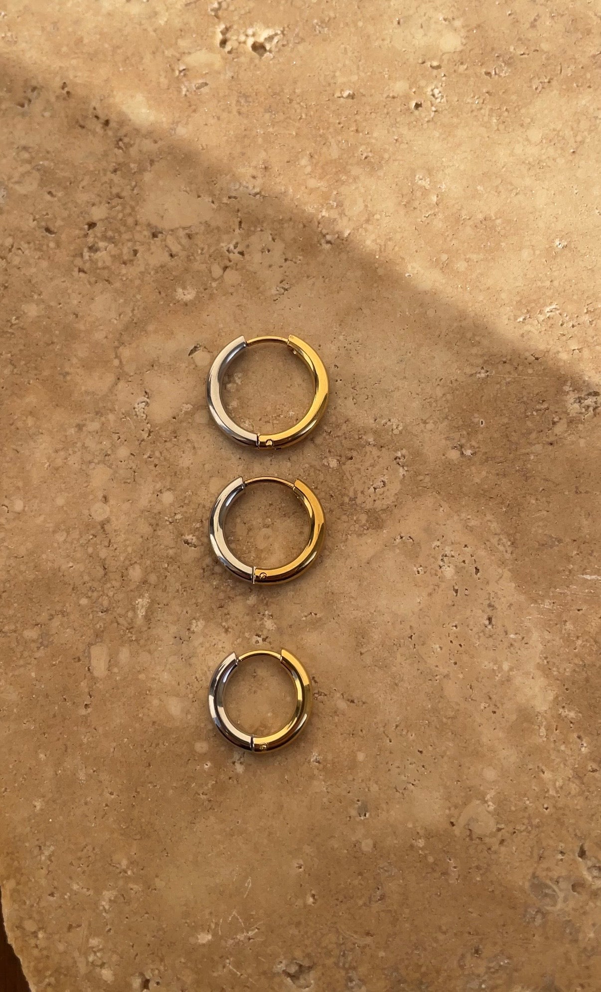 Boucles D'Oreilles Bicolor Thin Classic