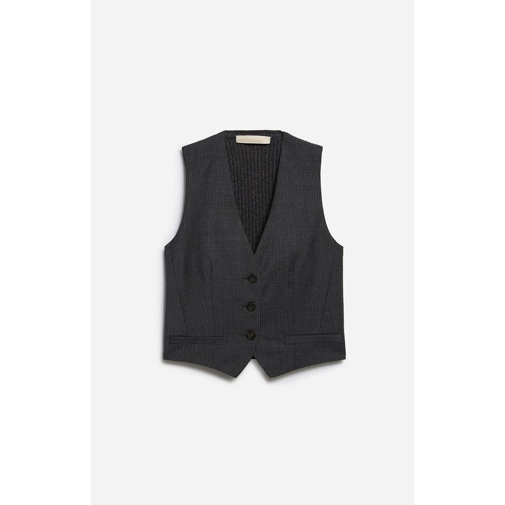 Vanessa Bruno - Gilet De Costume Denso - Anthracite Chine