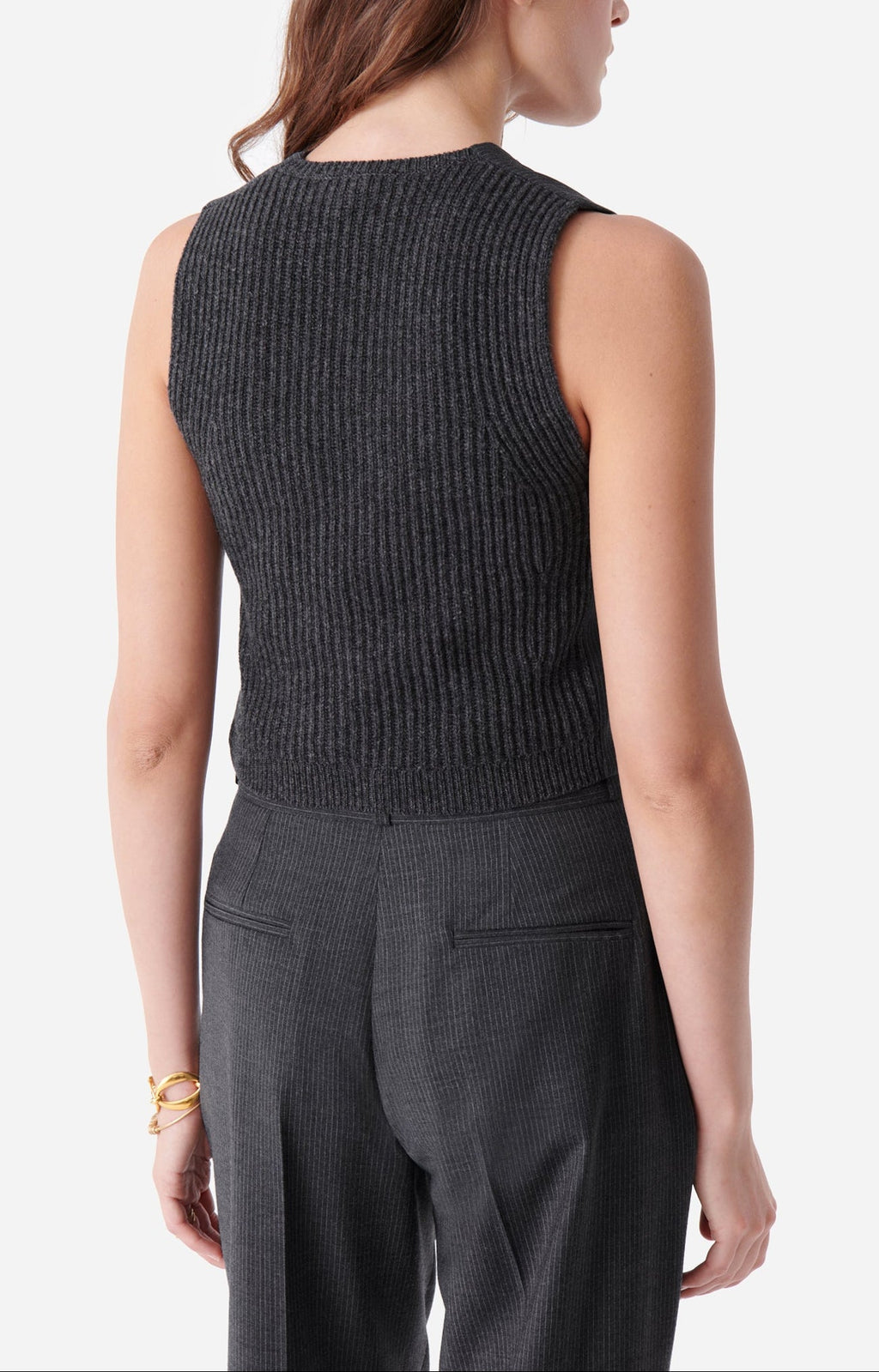 Vanessa Bruno - Gilet De Costume Denso - Anthracite Chine