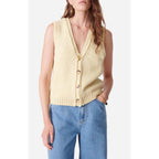 Vanessa Bruno - Cardigan Sans Manches Dounya - Citrus