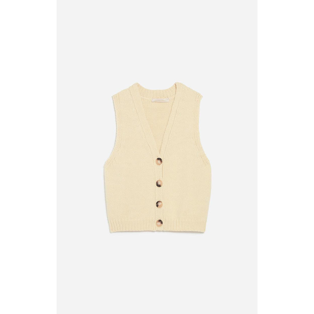 Vanessa Bruno - Cardigan Sans Manches Dounya - Citrus