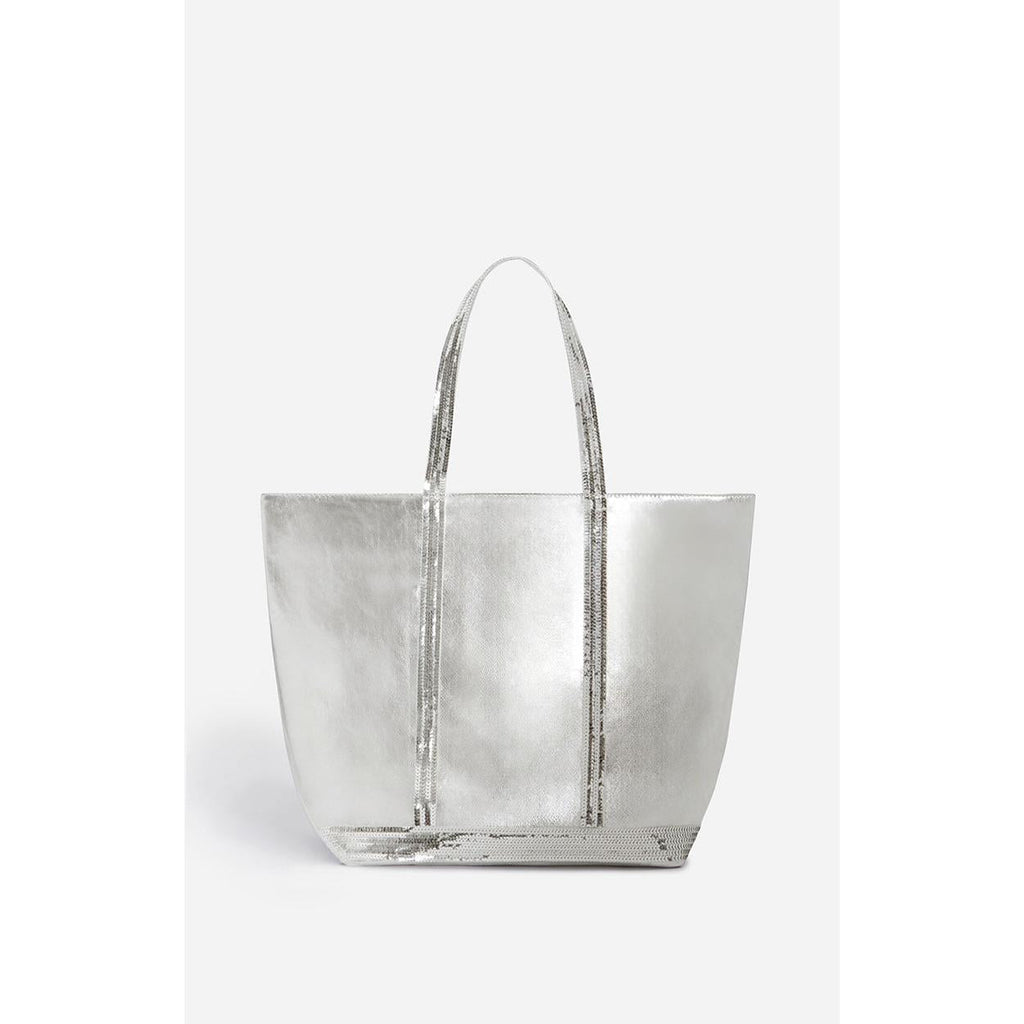 Vanessa Bruno - Cabas L En Cuir Lisse - Argent