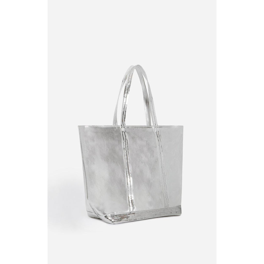 Vanessa Bruno - Cabas L En Cuir Lisse - Argent