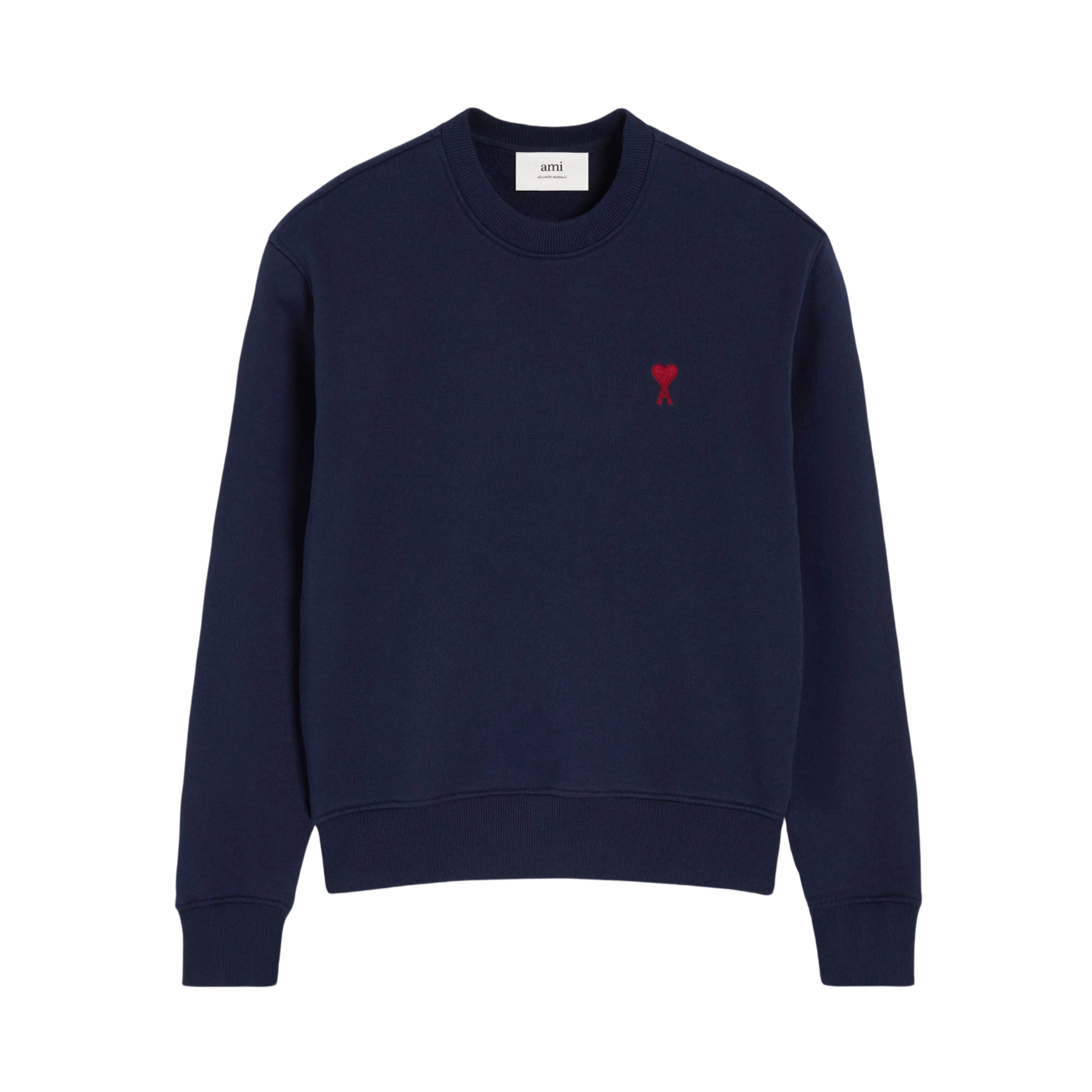 Ami Paris - Sweatshirt Ami De Coeur – Bleu Marine Rouge
