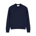 Ami Paris - Sweatshirt Ami De Coeur – Bleu Marine Rouge