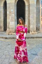 Jupon Marine - Pink Boa