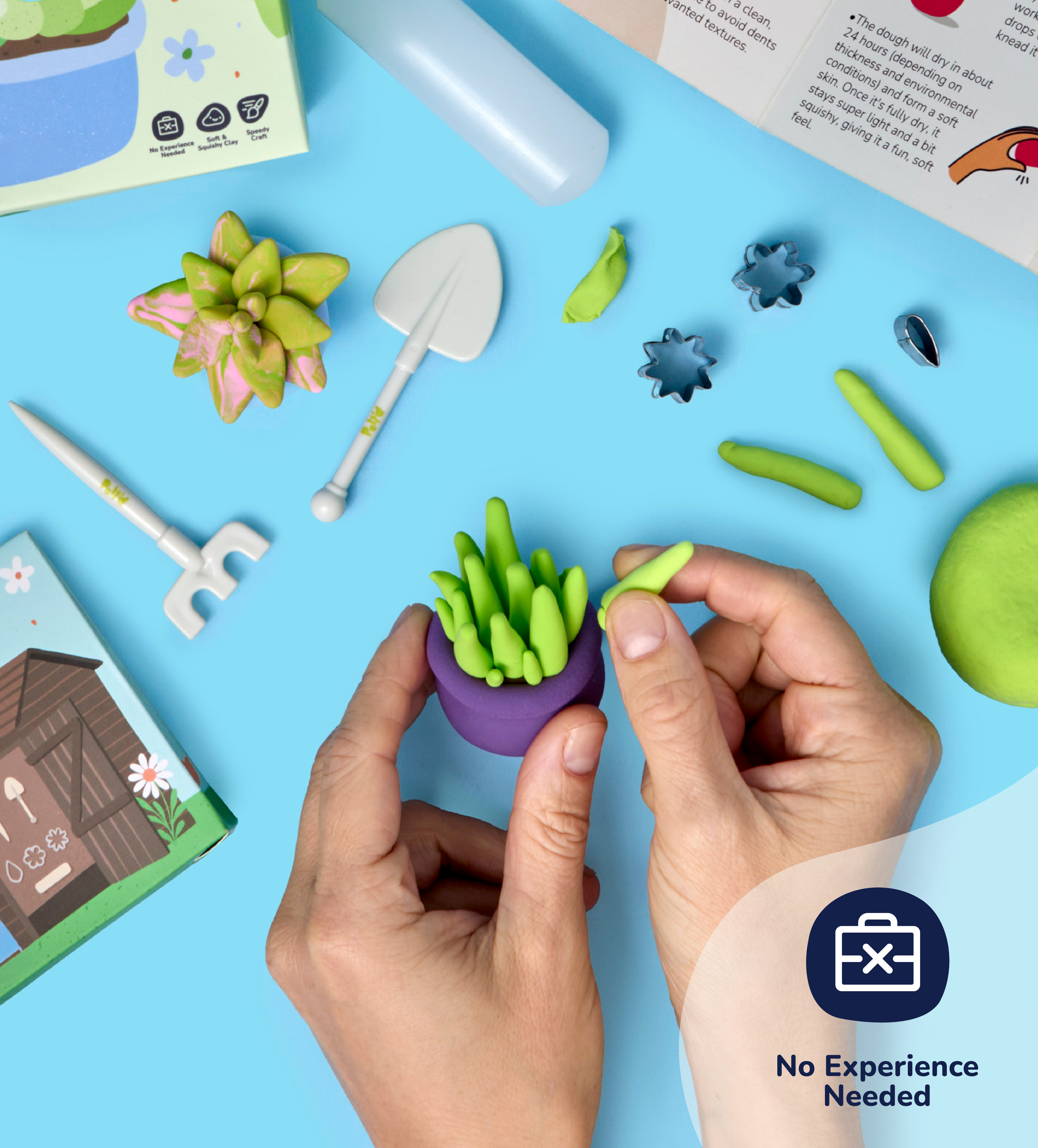 Pâte À Modeler - Bourgeons & Fleurs : Succulentes