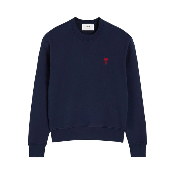 Ami Paris - Sweatshirt Ami De Coeur – Bleu Marine Rouge