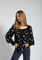 Top Olivia Noir