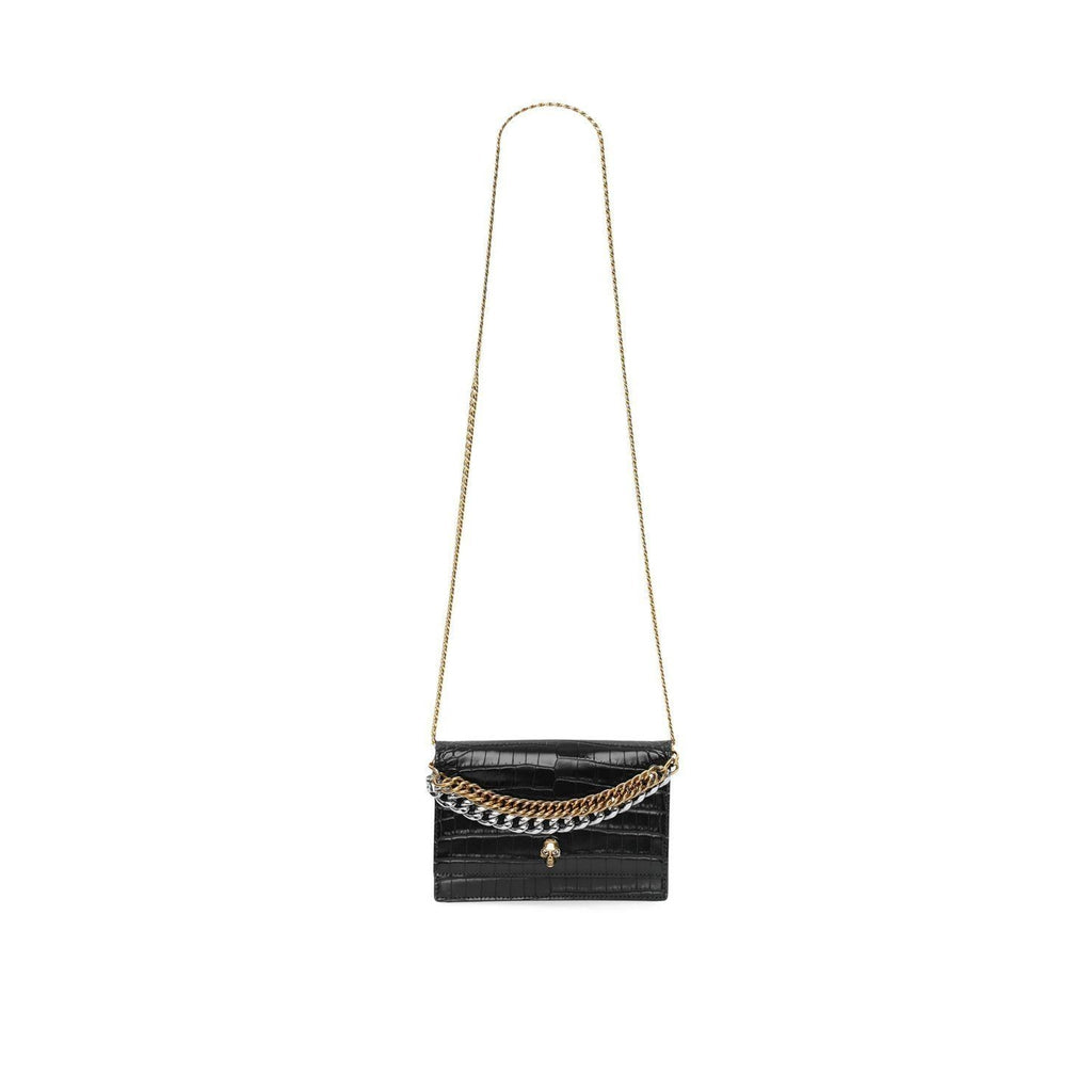 Alexander Mcqueen Mini Skull Leather Bag - Black - Femme