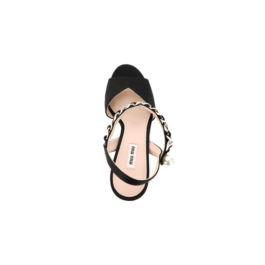 Miu Miu Platform Sandals - Black - Femme