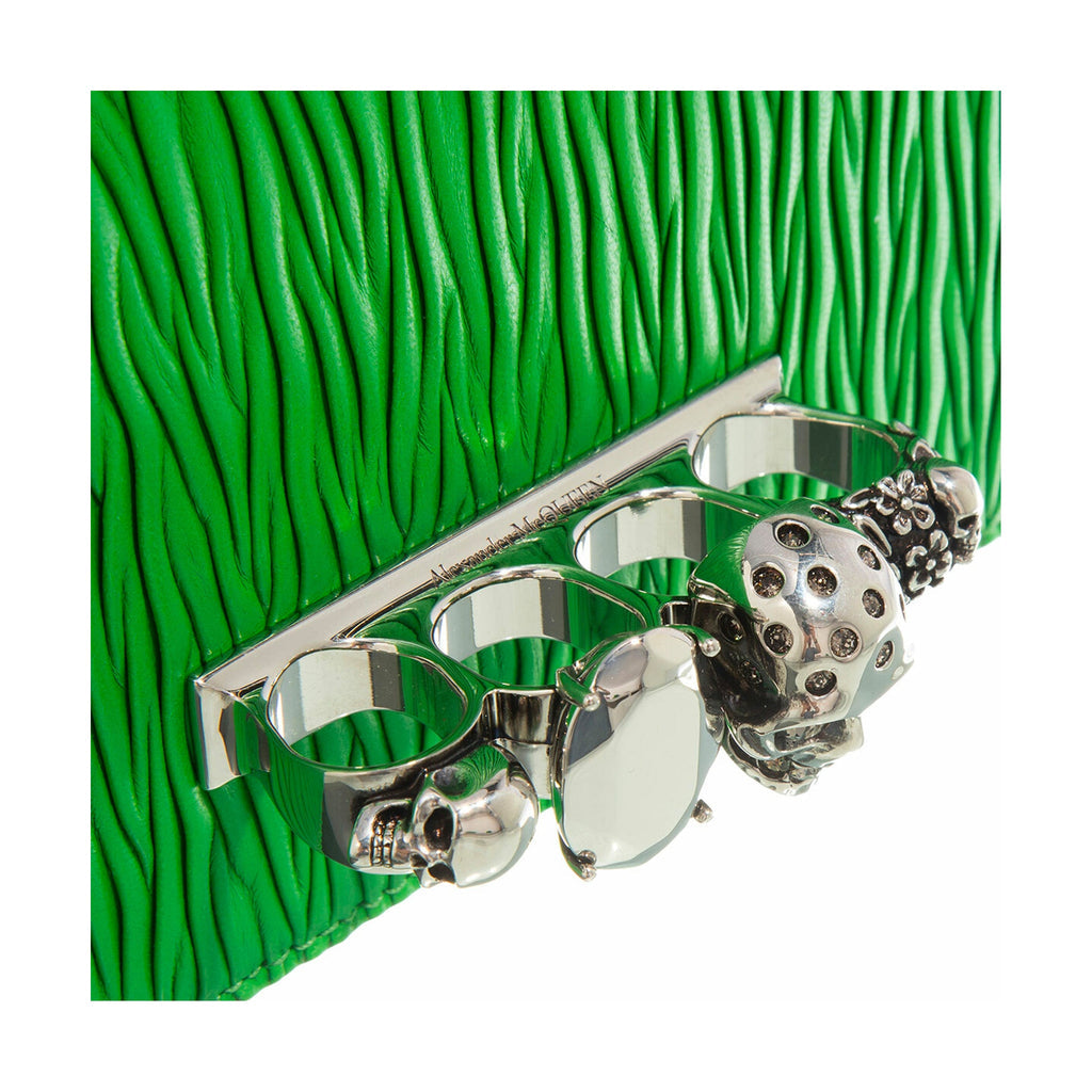 Alexander Mcqueen Jewelled Shoulder Bag - Green - Femme