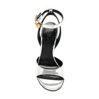 Versace Patent Leather Sandals - Silver - Femme