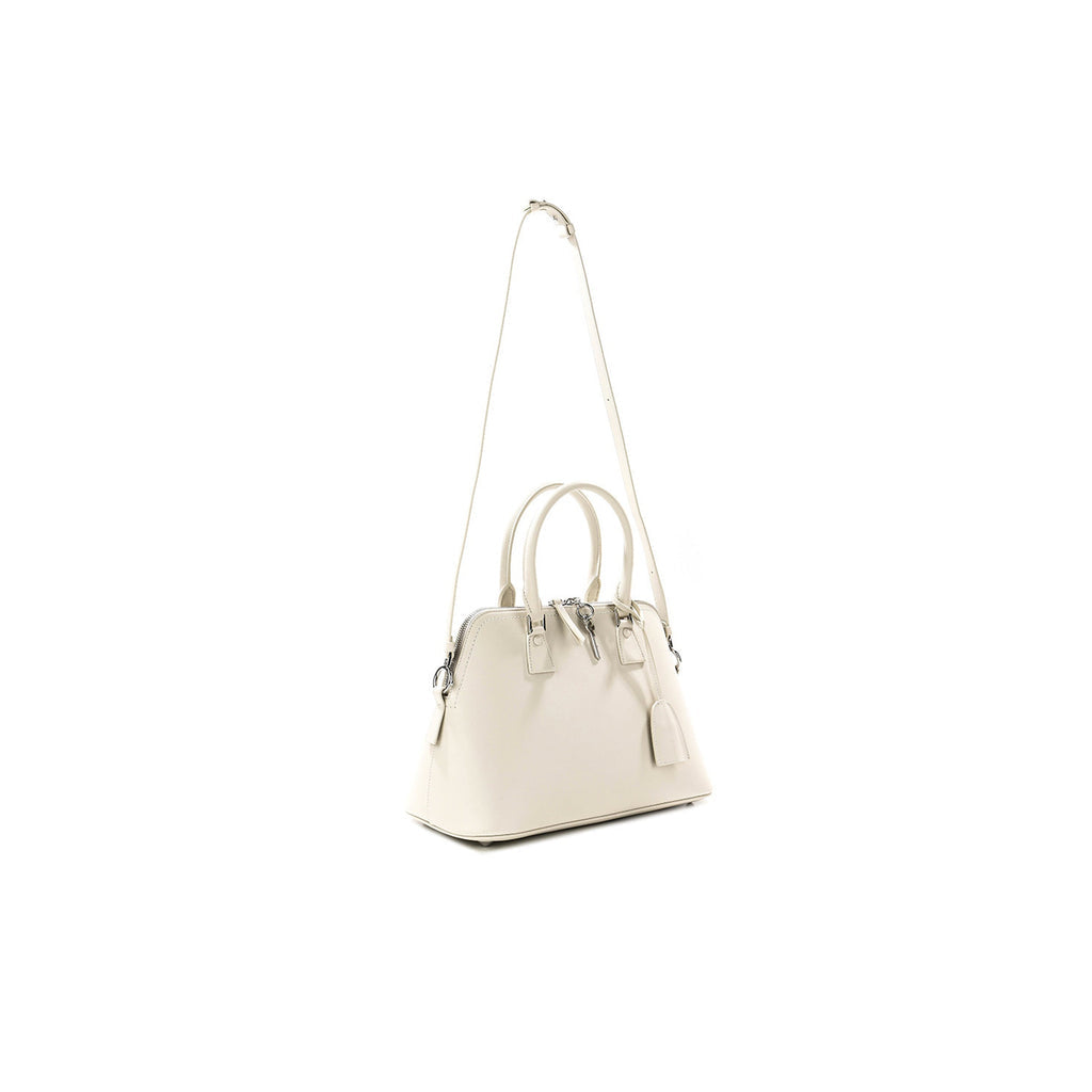 Maison Margiela 5Ac Medium Leather Bag - Grey - Femme
