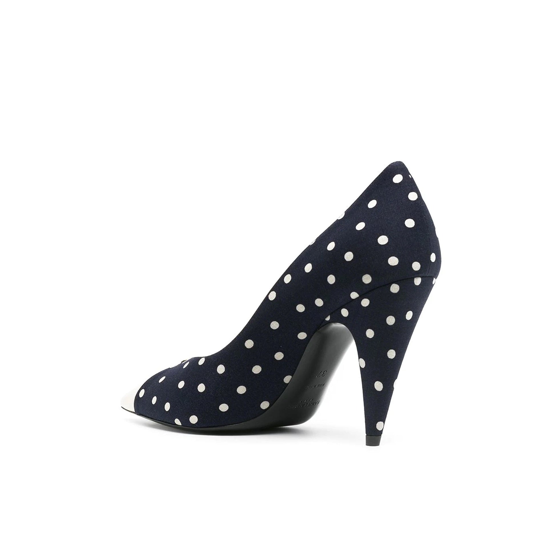 Escarpins Saint Laurent Lola Polka Dot-Print - Blue - Femme