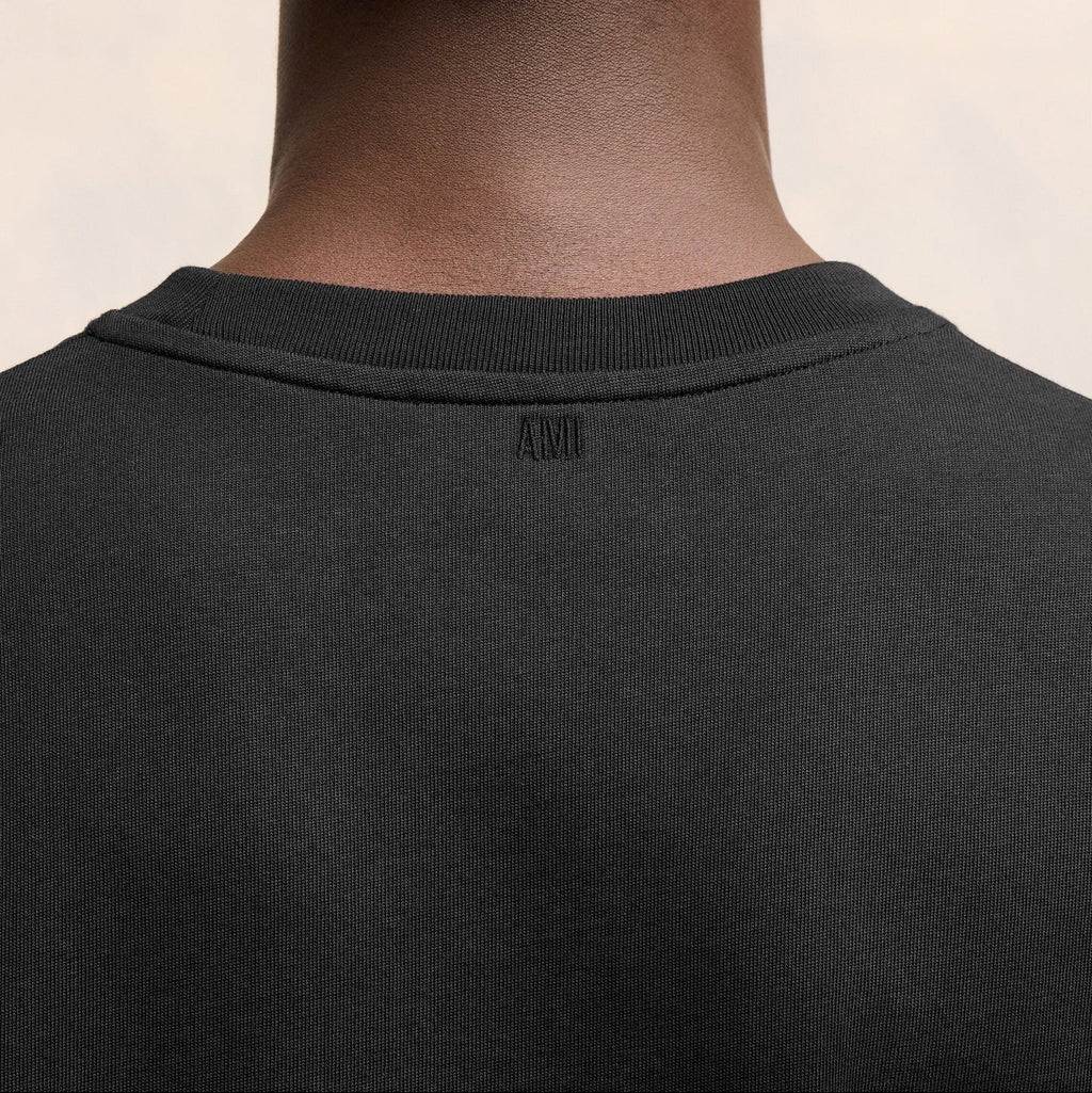 Ami Paris - T-Shirt Ami De Coeur Petit 3D – Noir
