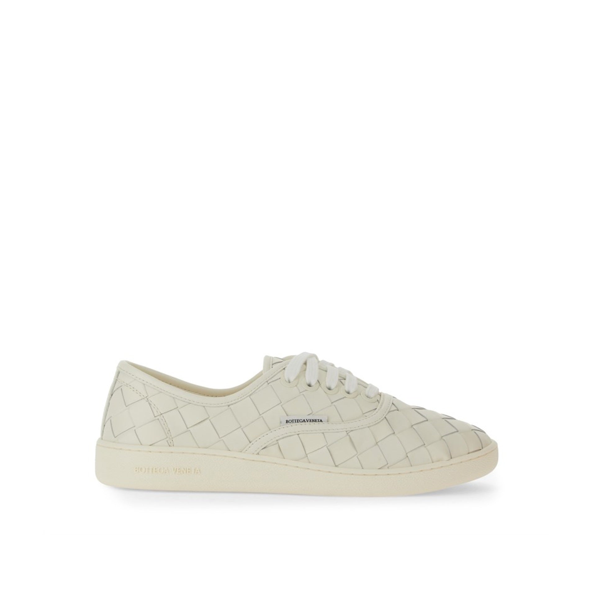 Baskets Bottega Veneta Intrecciato Leather - White - Homme