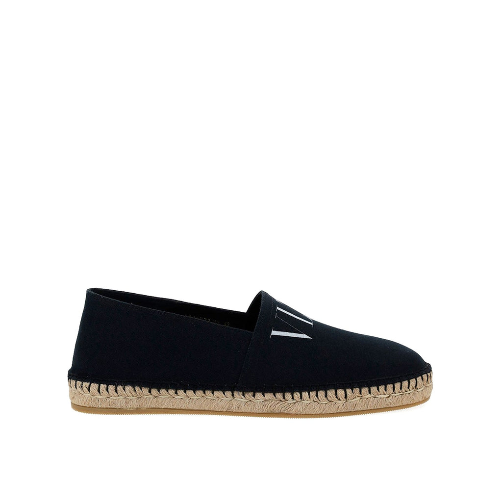 Espadrilles Valentino Garavani Canvas Logo - Black - Homme