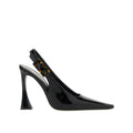Escarpins Saint Laurent 'Dune' Leather Slingback - Black - Femme