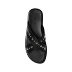 Jimmy Choo Palmo Leather Sandals - Black - Homme