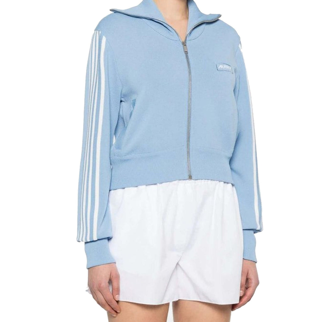 Cardigan Logo - Blue - Femme