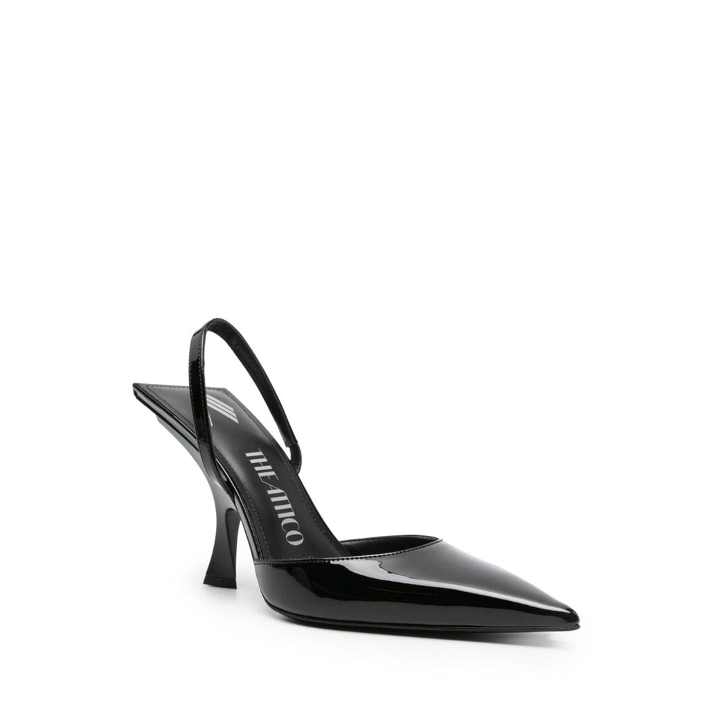 Escarpins The Attico Ester Leather Slingback - Black - Femme