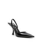 Escarpins The Attico Ester Leather Slingback - Black - Femme